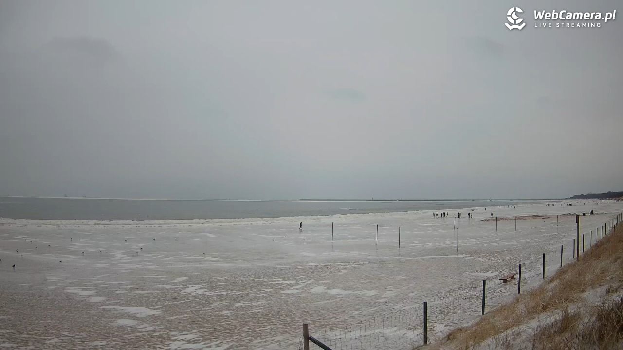 ŚWINOUJŚCIE - widok na plażę - 09 luty 2026, 12:08