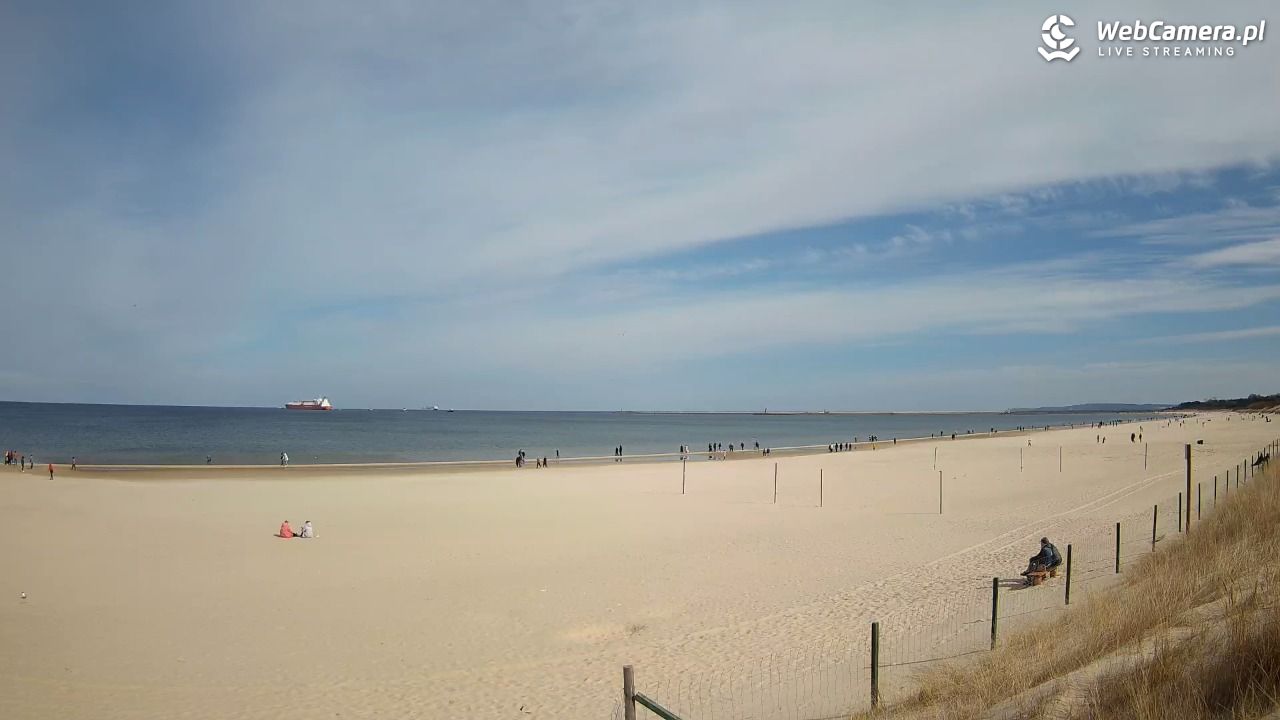 ŚWINOUJŚCIE - widok na plażę - 28 marzec 2026, 11:14