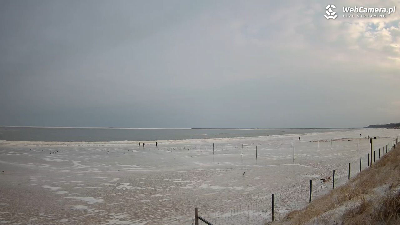 ŚWINOUJŚCIE - widok na plażę - 08 luty 2026, 09:03