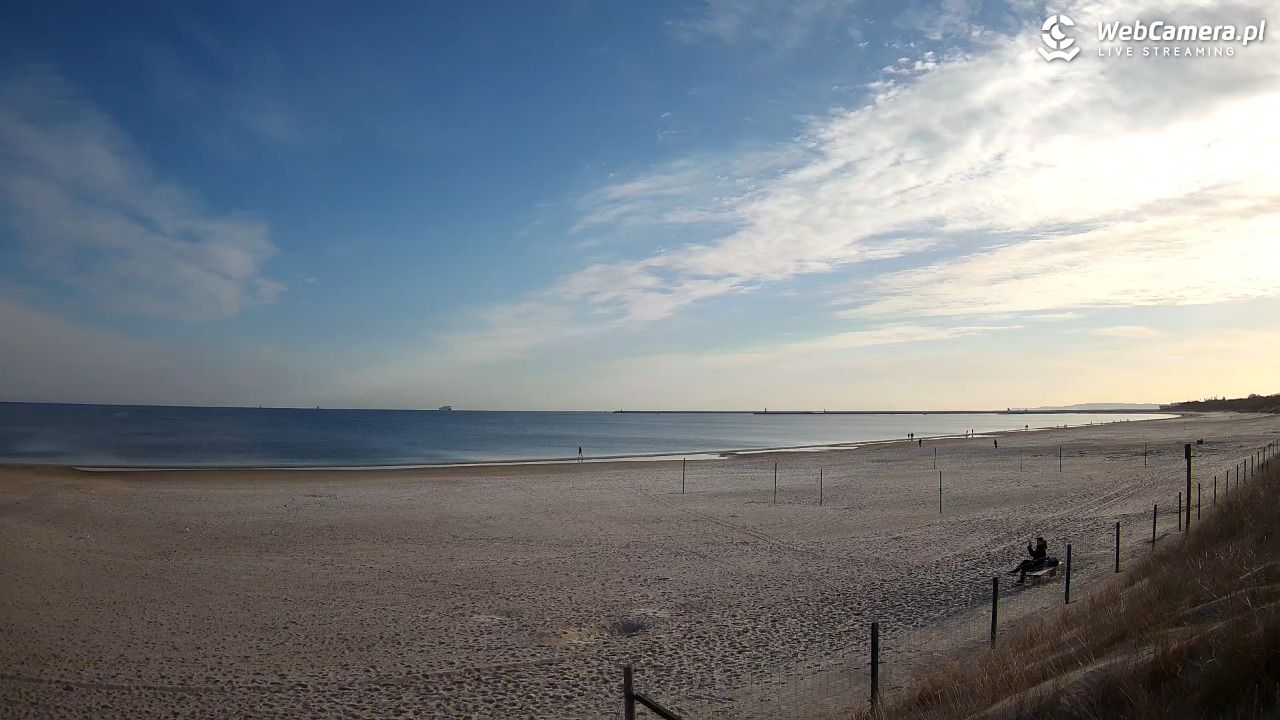 ŚWINOUJŚCIE - widok na plażę - 28 marzec 2026, 07:28