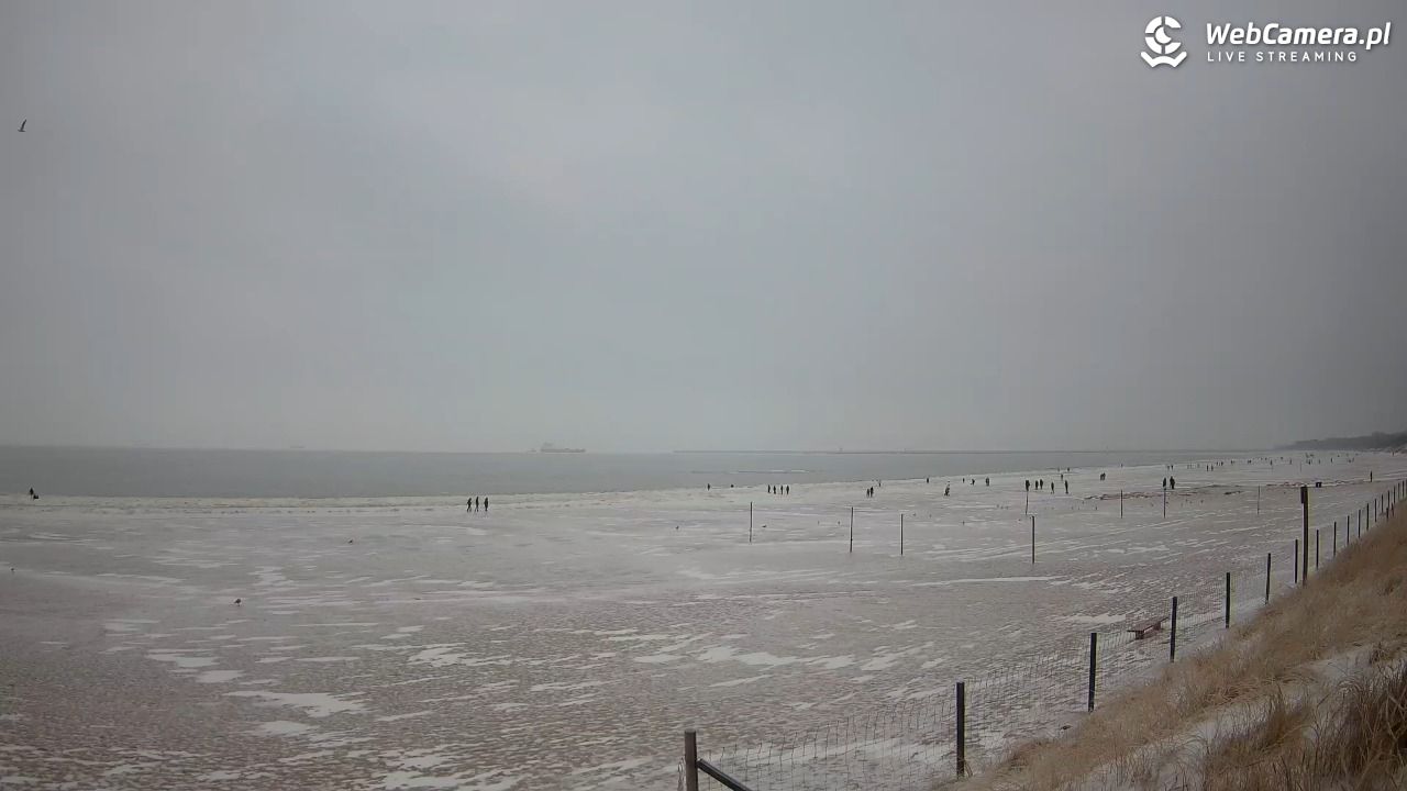 ŚWINOUJŚCIE - widok na plażę - 06 luty 2026, 13:53
