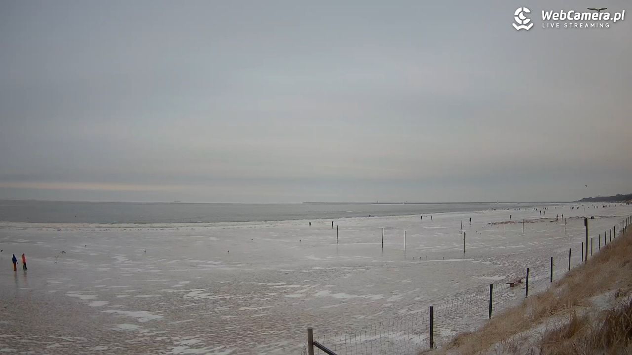 ŚWINOUJŚCIE - widok na plażę - 07 luty 2026, 15:30