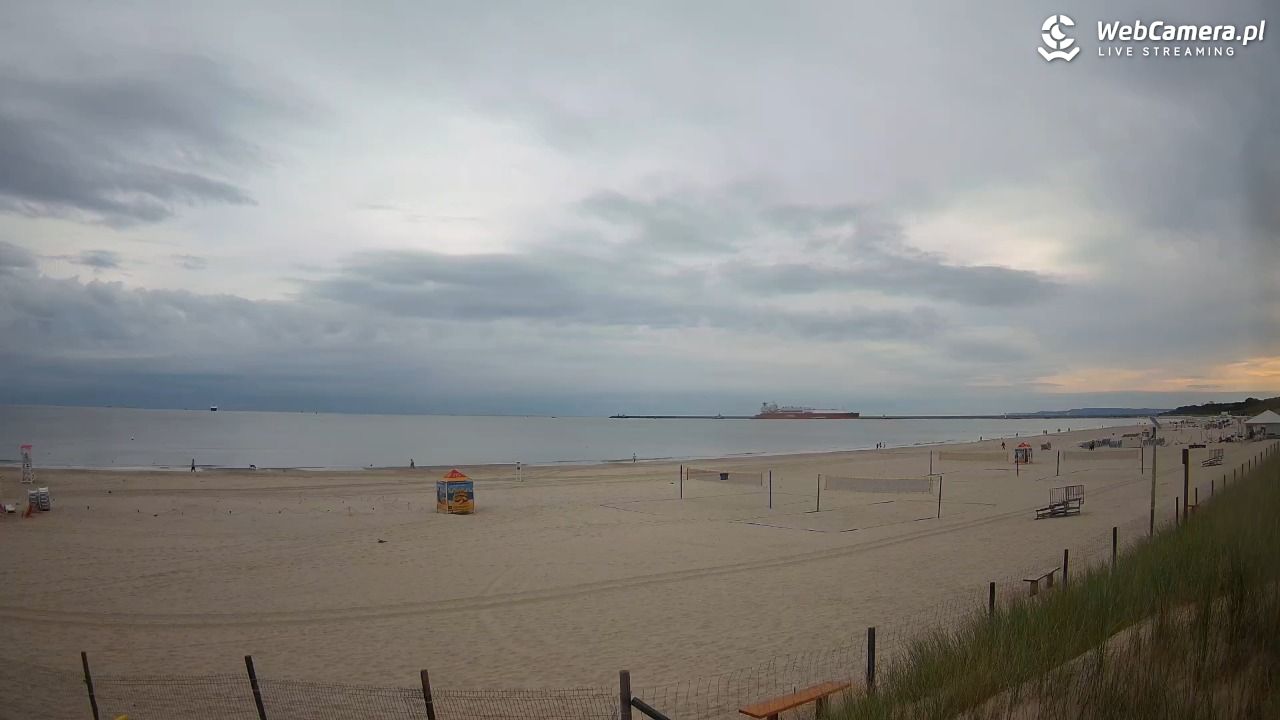 ŚWINOUJŚCIE - widok na plażę - 31 sierpień 2026, 08:14