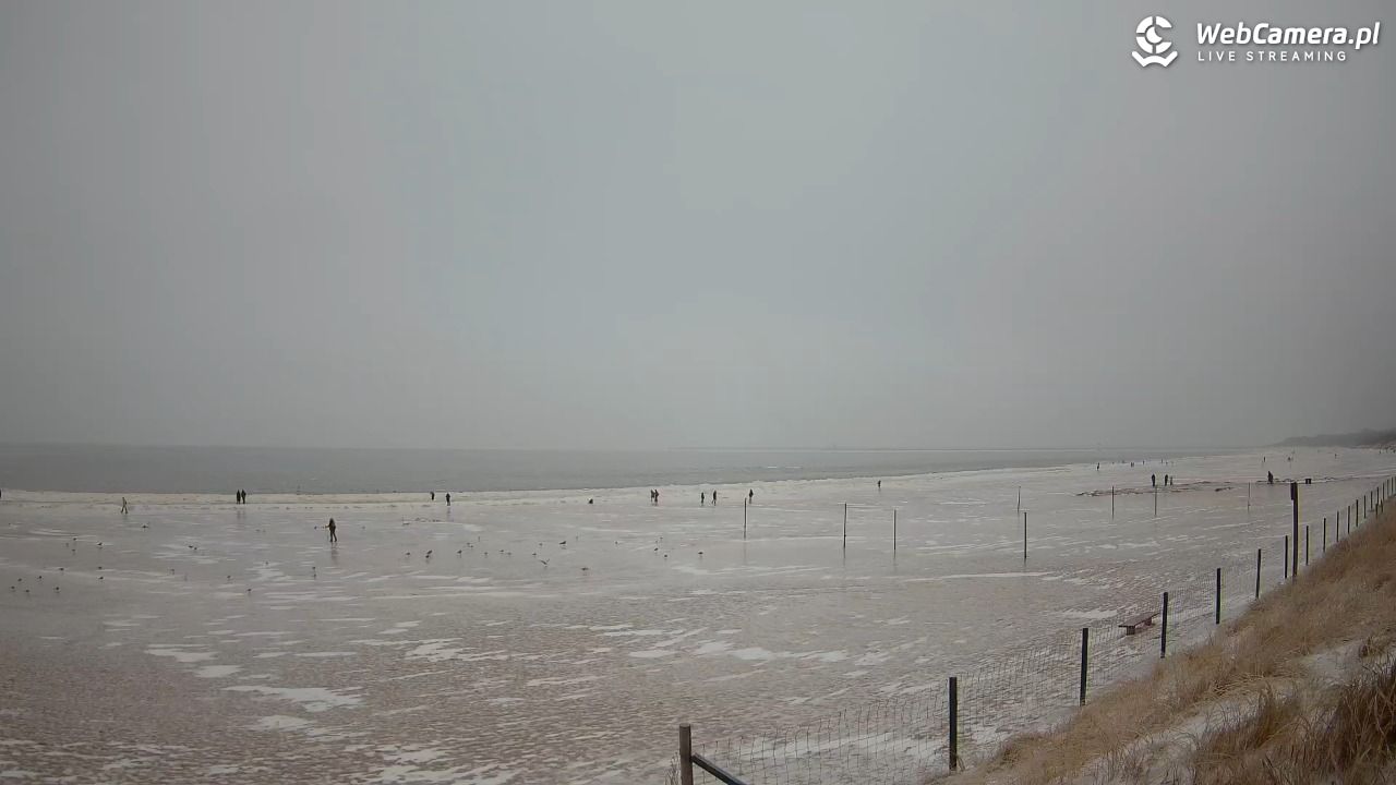 ŚWINOUJŚCIE - widok na plażę - 07 luty 2026, 10:16