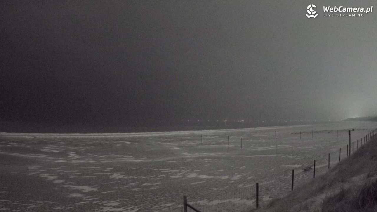 ŚWINOUJŚCIE - widok na plażę - 06 luty 2026, 22:50