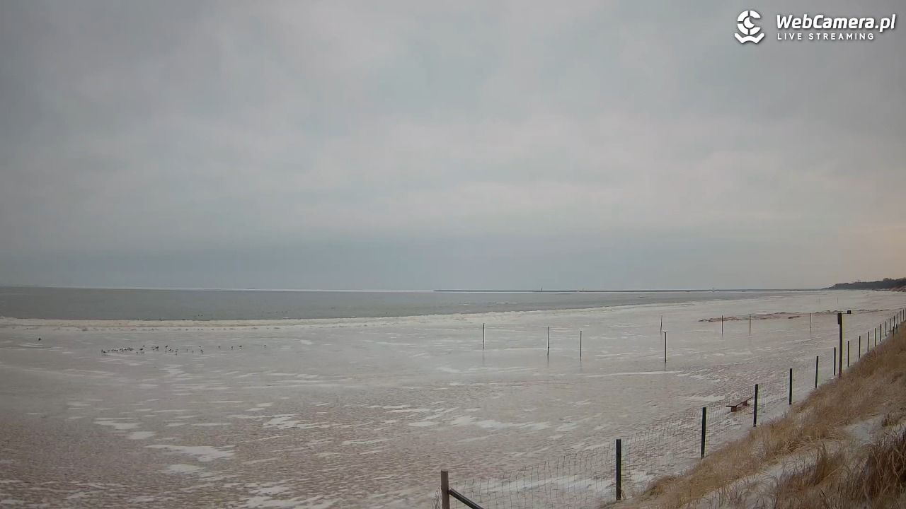 ŚWINOUJŚCIE - widok na plażę - 08 luty 2026, 08:08
