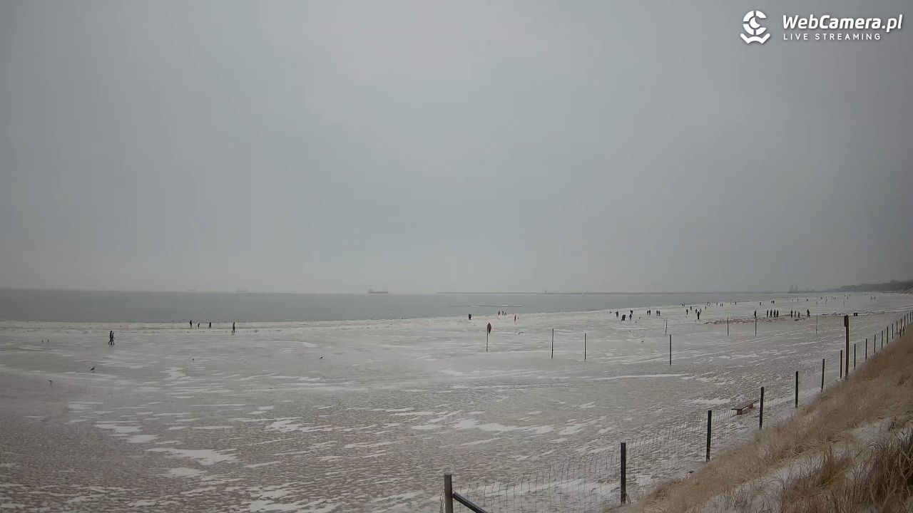 ŚWINOUJŚCIE - widok na plażę - 06 luty 2026, 13:59