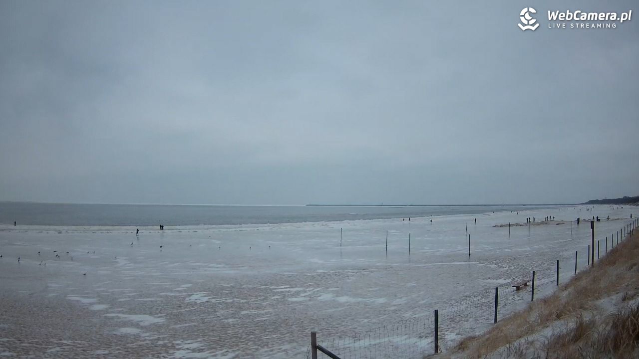 ŚWINOUJŚCIE - widok na plażę - 08 luty 2026, 16:50
