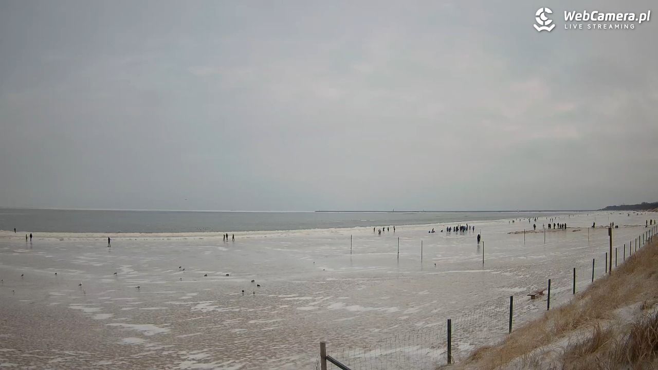 ŚWINOUJŚCIE - widok na plażę - 08 luty 2026, 11:05