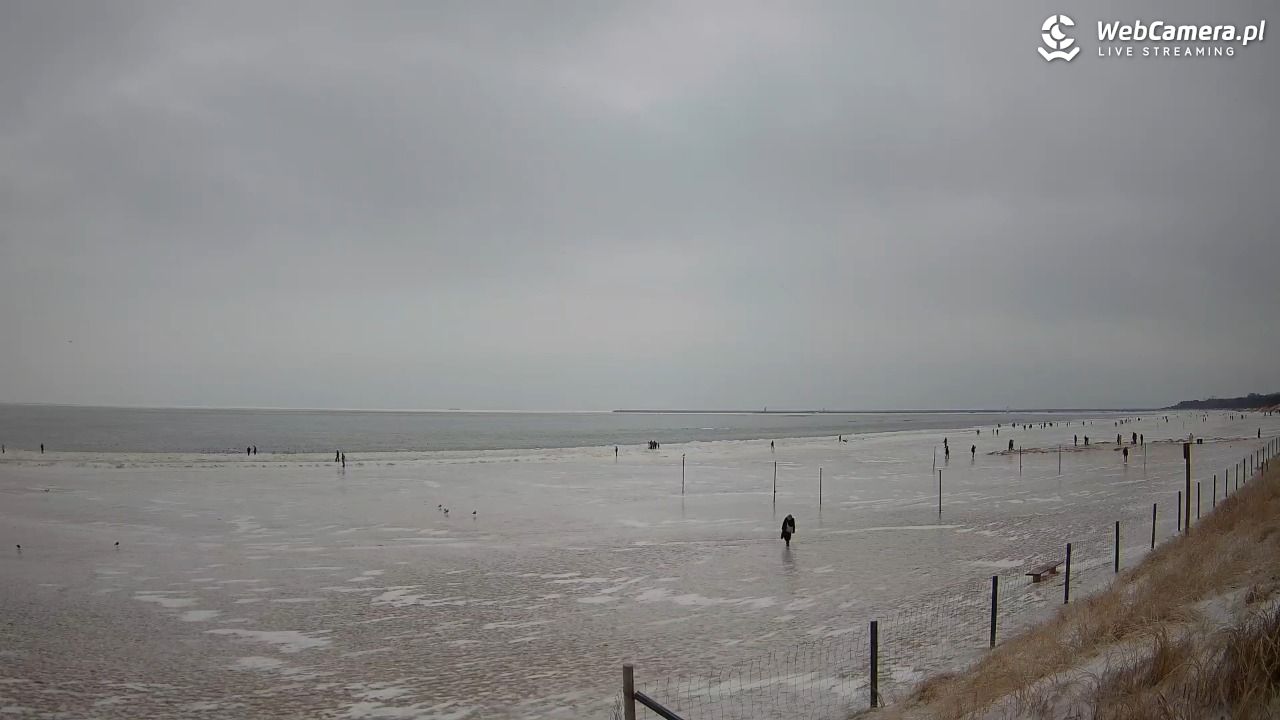 ŚWINOUJŚCIE - widok na plażę - 08 luty 2026, 12:17