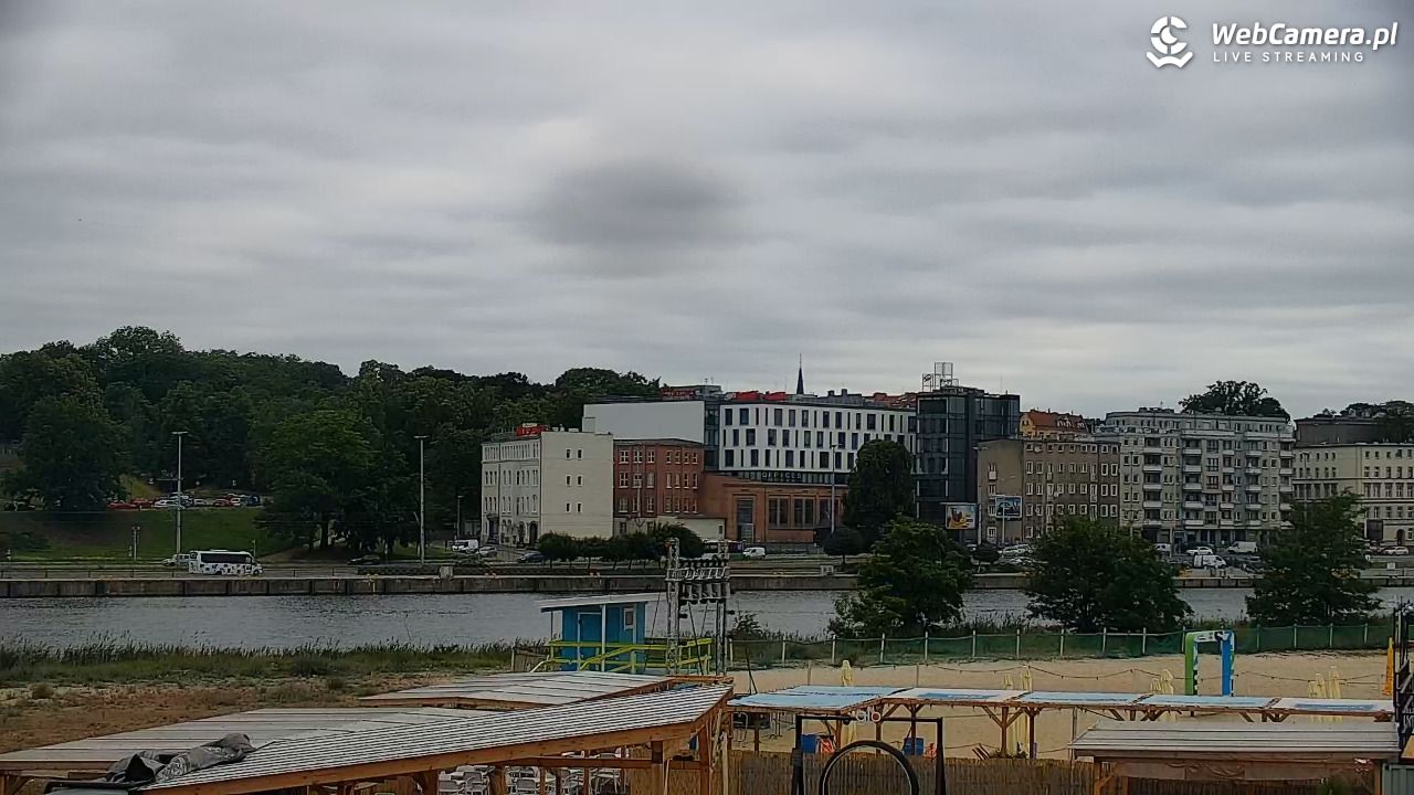 Widok na Bulwary Szczecińskie - 16 czerwiec 2026, 07:21