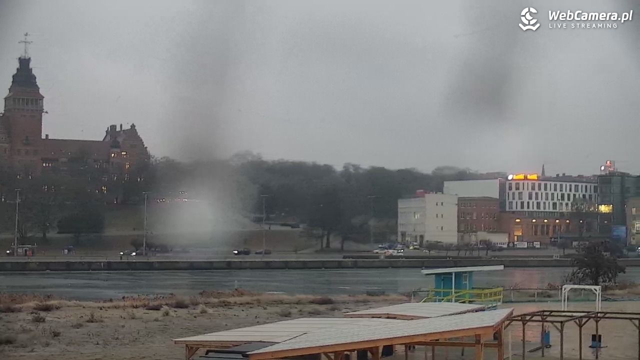 Widok na Bulwary Szczecińskie - 26 styczeń 2026, 08:02