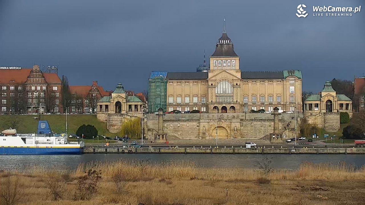 Widok na Bulwary Szczecińskie - 16 marzec 2026, 08:00