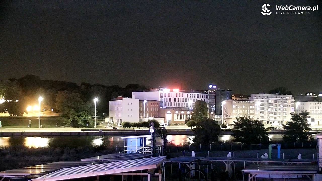 Widok na Bulwary Szczecińskie - 30 lipiec 2026, 22:39