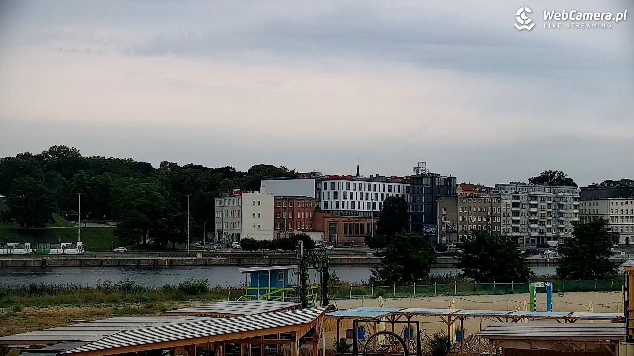 Widok na Bulwary Szczecińskie - 01 sierpień 2026, 08:11