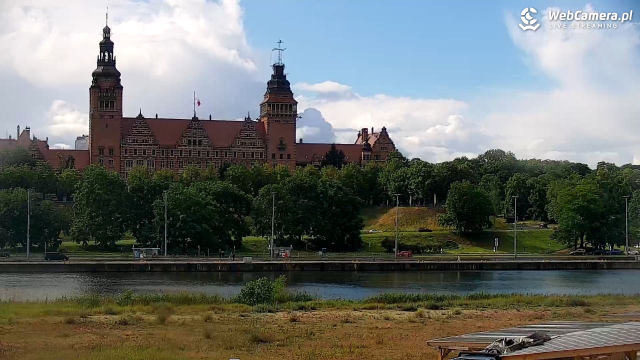Widok na Bulwary Szczecińskie - 14 czerwiec 2026, 17:12