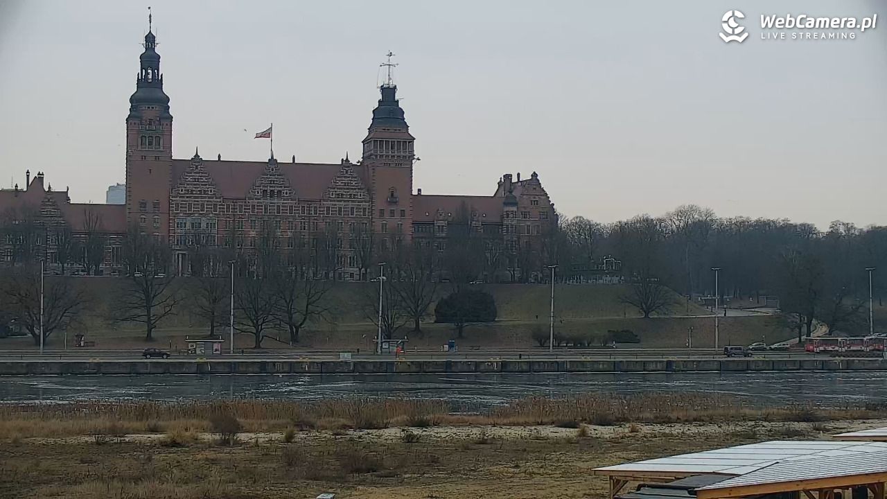 Widok na Bulwary Szczecińskie - 24 styczeń 2026, 09:30
