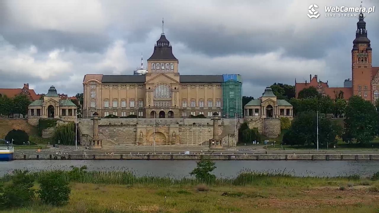 Widok na Bulwary Szczecińskie - 14 czerwiec 2026, 07:44