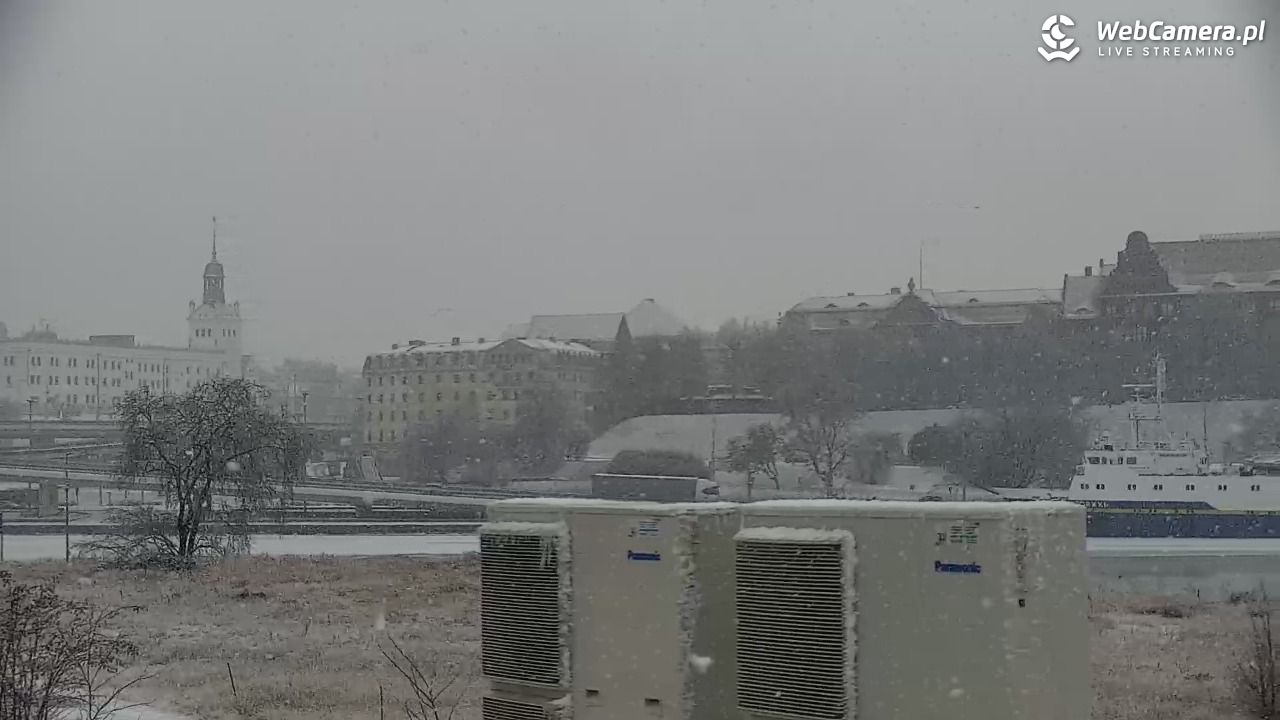 Widok na Bulwary Szczecińskie - 26 styczeń 2026, 10:26