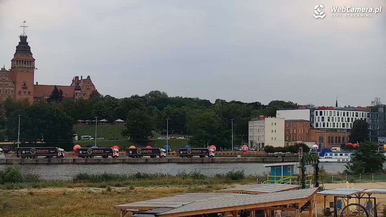 Widok na Bulwary Szczecińskie - 04 sierpień 2026, 13:12