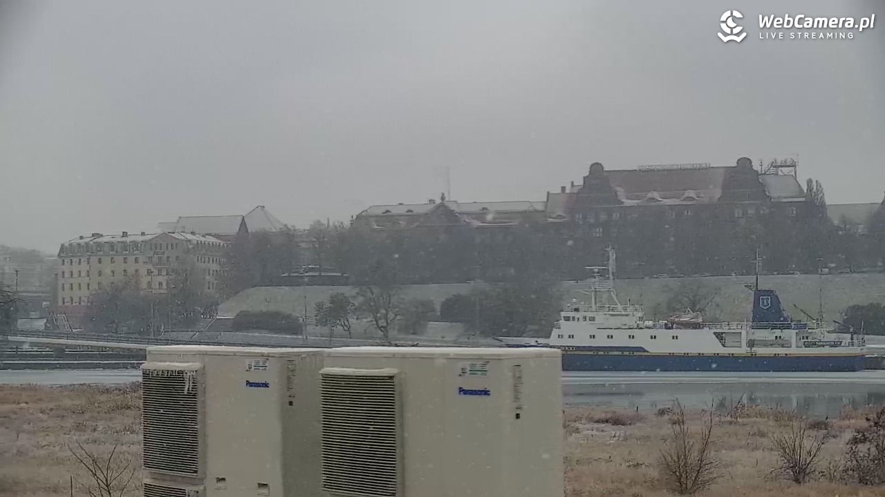 Widok na Bulwary Szczecińskie - 26 styczeń 2026, 10:01