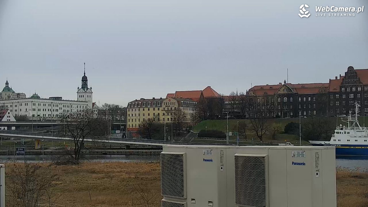Widok na Bulwary Szczecińskie - 14 marzec 2026, 08:03