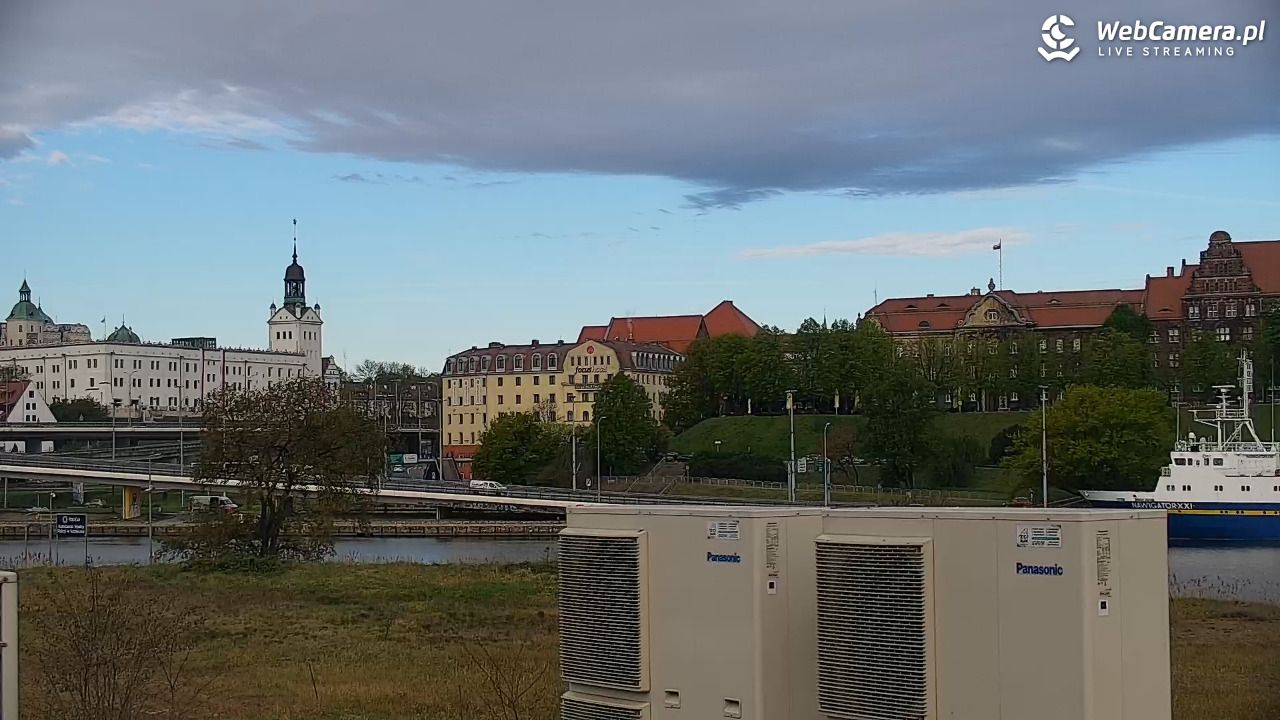 Widok na Bulwary Szczecińskie - 30 kwiecień 2026, 07:40