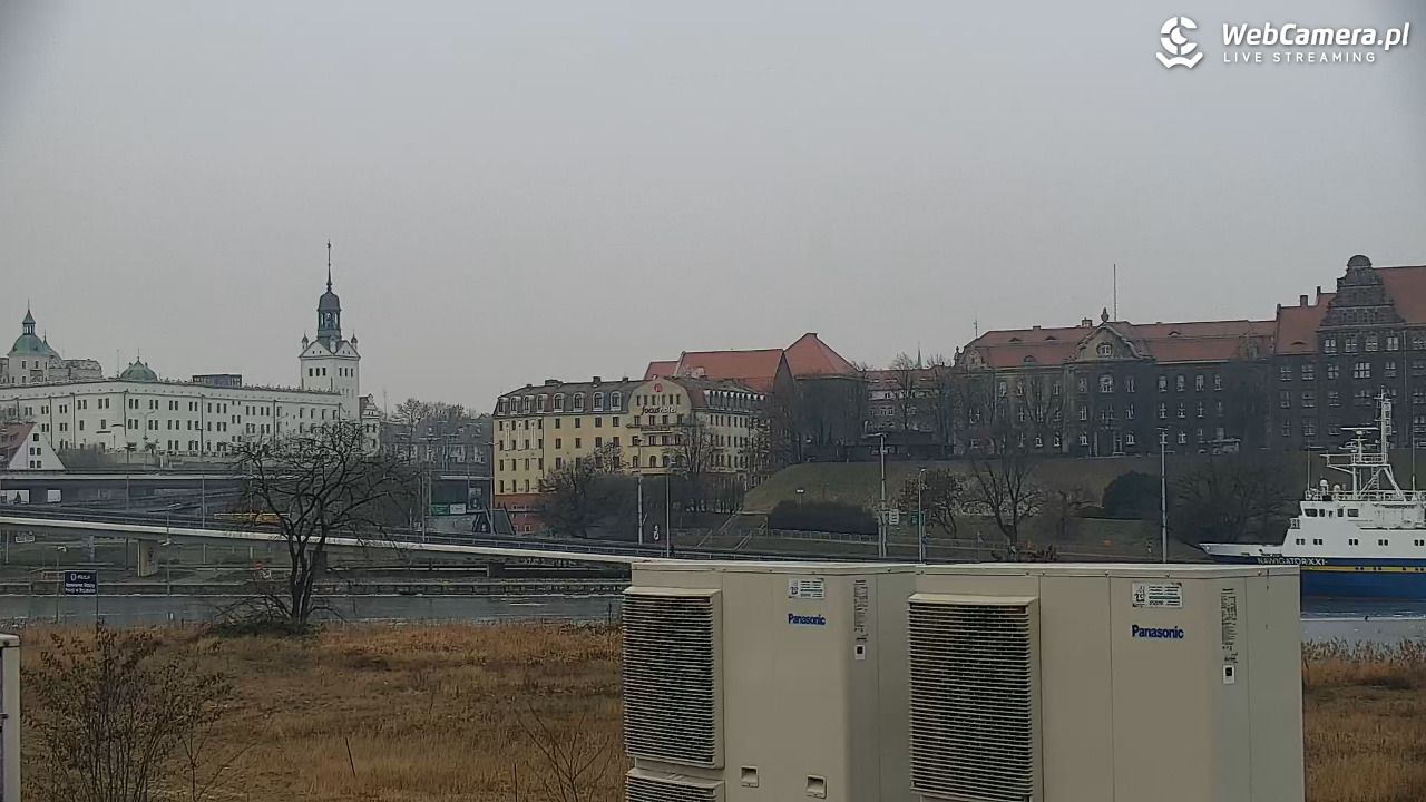 Widok na Bulwary Szczecińskie - 25 styczeń 2026, 09:03