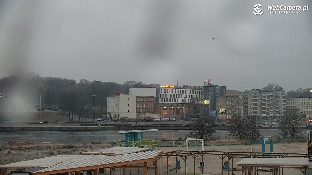 Widok na Bulwary Szczecińskie - 26 styczeń 2026, 08:03