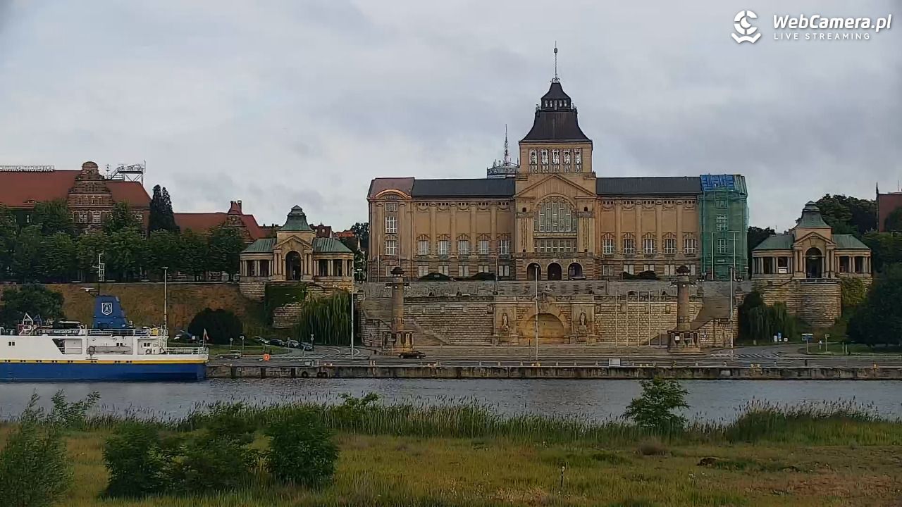 Widok na Bulwary Szczecińskie - 15 czerwiec 2026, 06:04