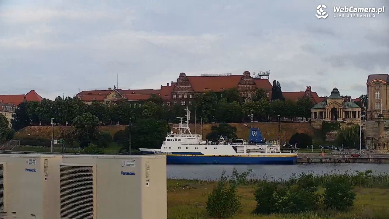 Widok na Bulwary Szczecińskie - 15 czerwiec 2026, 06:03