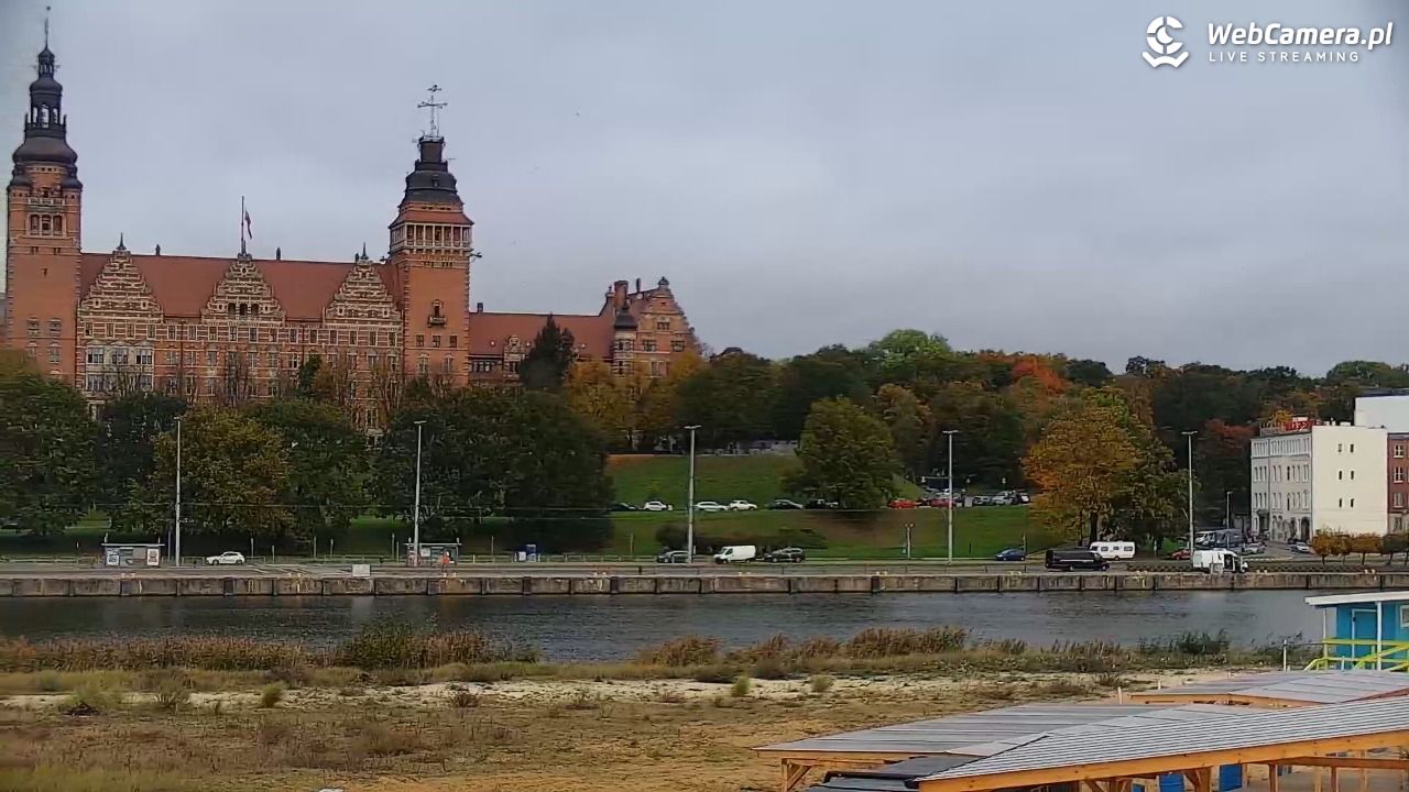 Widok na Bulwary Szczecińskie - 17 październik 2025, 09:09