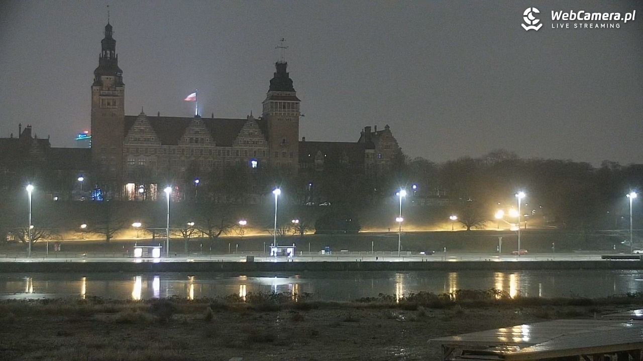 Widok na Bulwary Szczecińskie - 26 styczeń 2026, 06:13