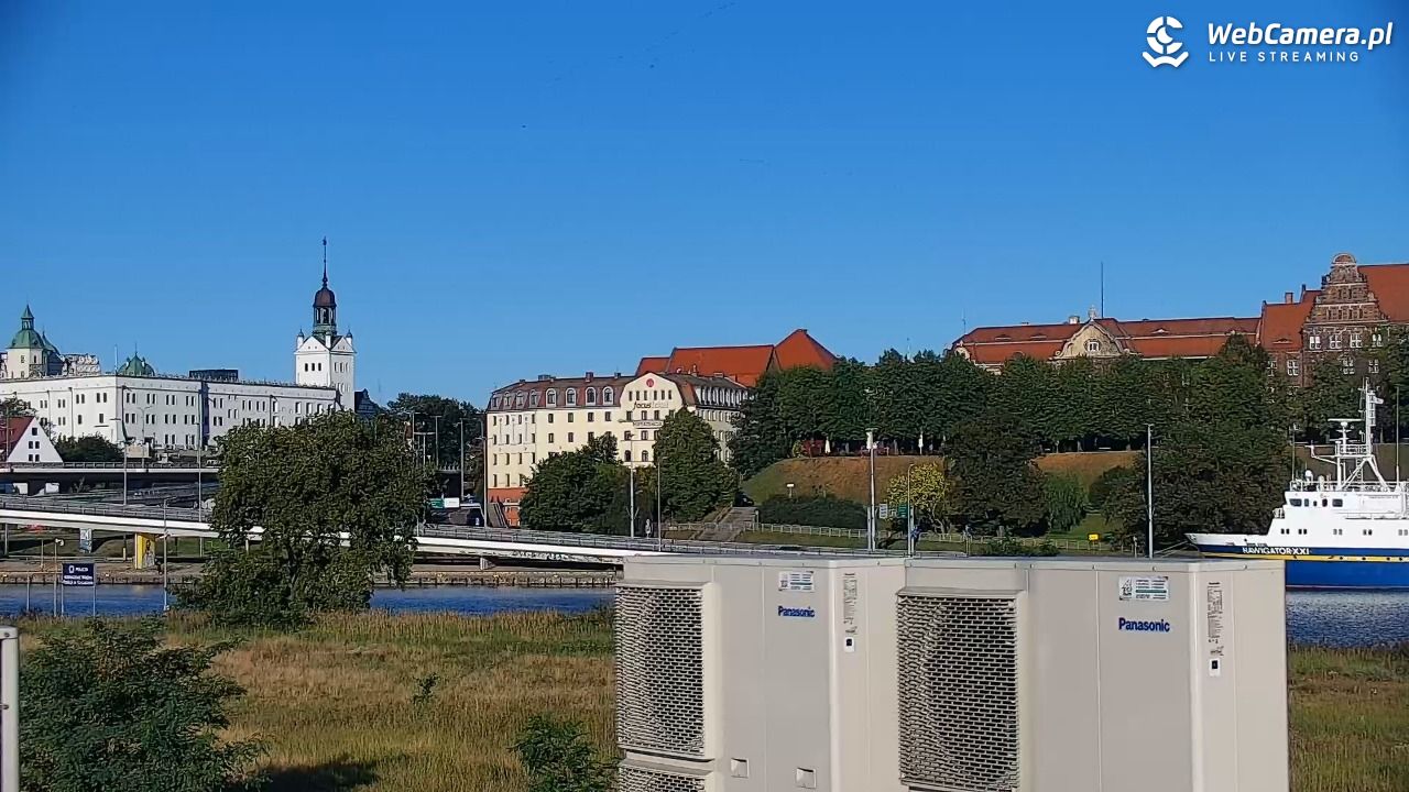 Widok na Bulwary Szczecińskie - 24 sierpień 2025, 07:47