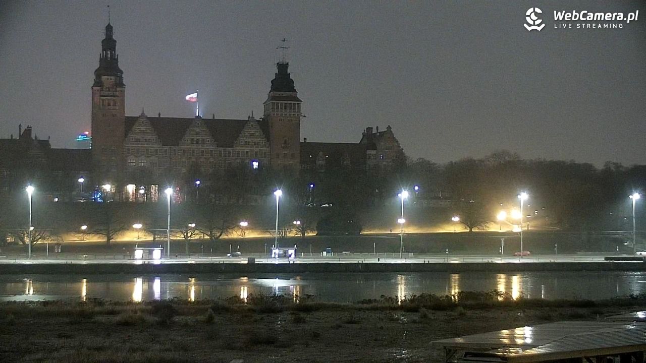 Widok na Bulwary Szczecińskie - 26 styczeń 2026, 06:13