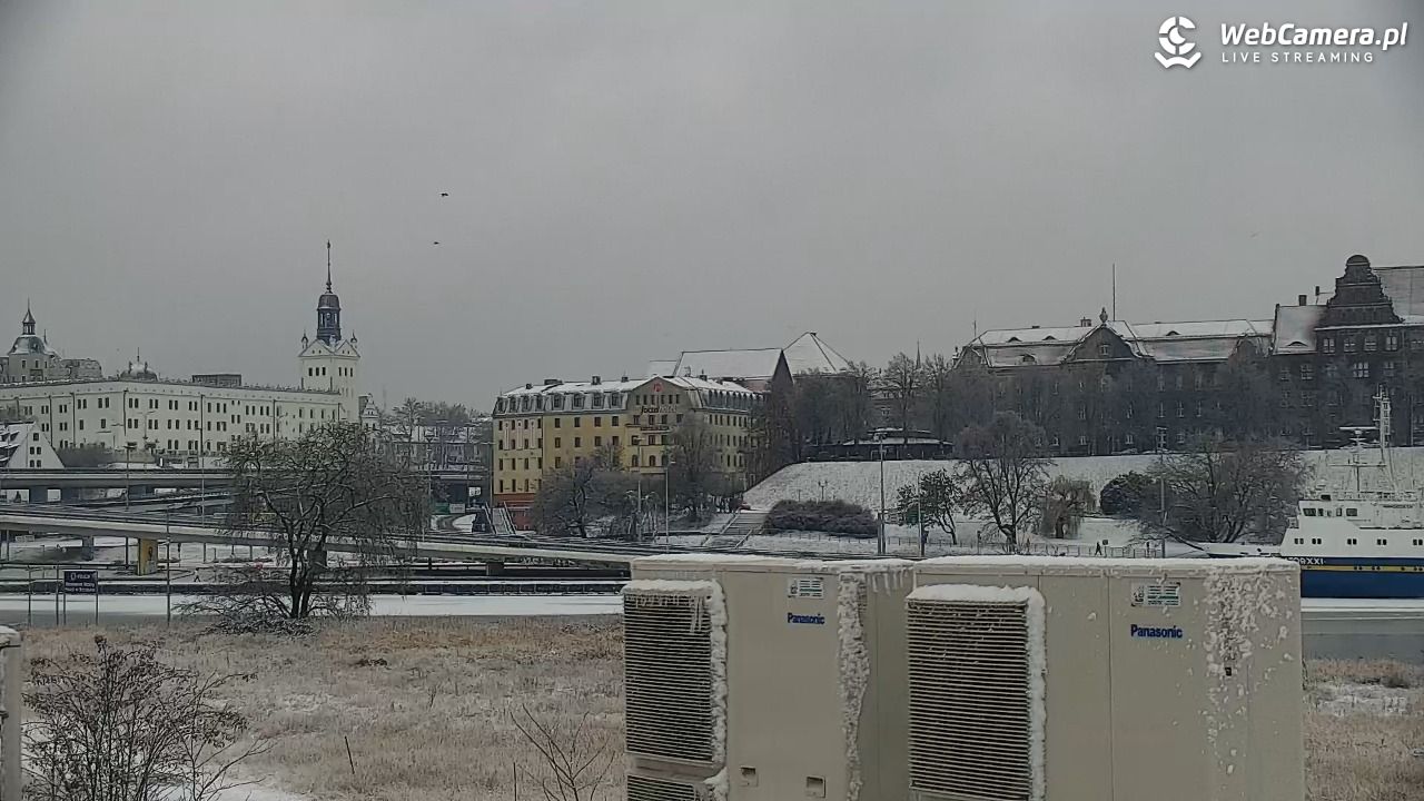 Widok na Bulwary Szczecińskie - 26 styczeń 2026, 11:20
