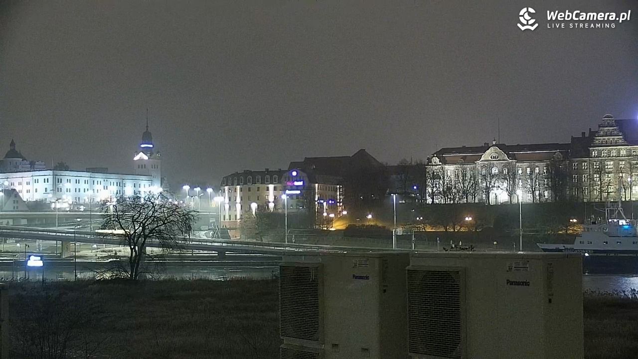 Widok na Bulwary Szczecińskie - 26 styczeń 2026, 05:32