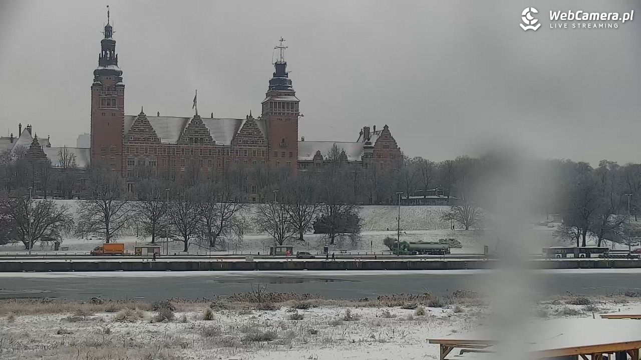 Widok na Bulwary Szczecińskie - 26 styczeń 2026, 11:30