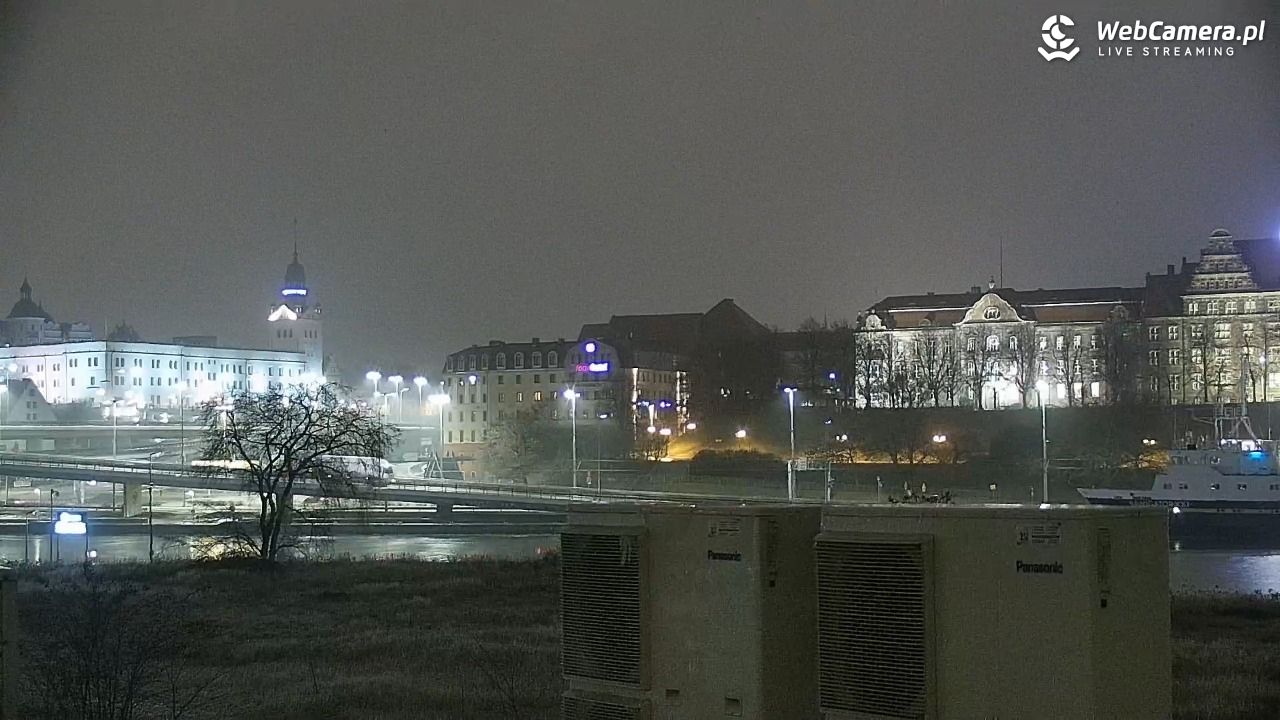 Widok na Bulwary Szczecińskie - 26 styczeń 2026, 06:34