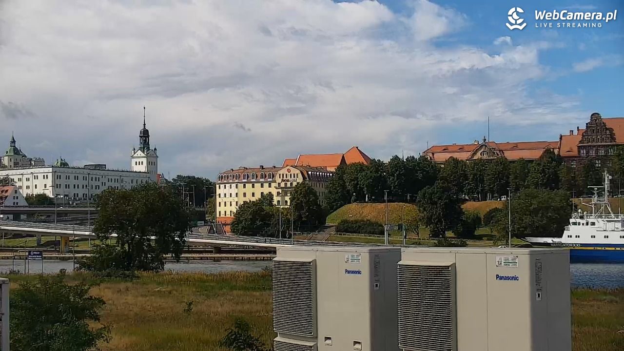 Widok na Bulwary Szczecińskie - 23 sierpień 2025, 12:23