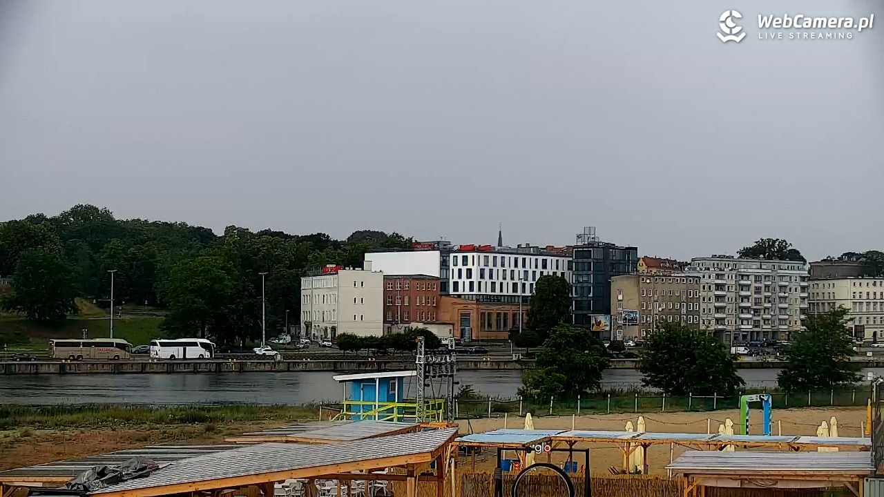Widok na Bulwary Szczecińskie - 14 czerwiec 2026, 12:43