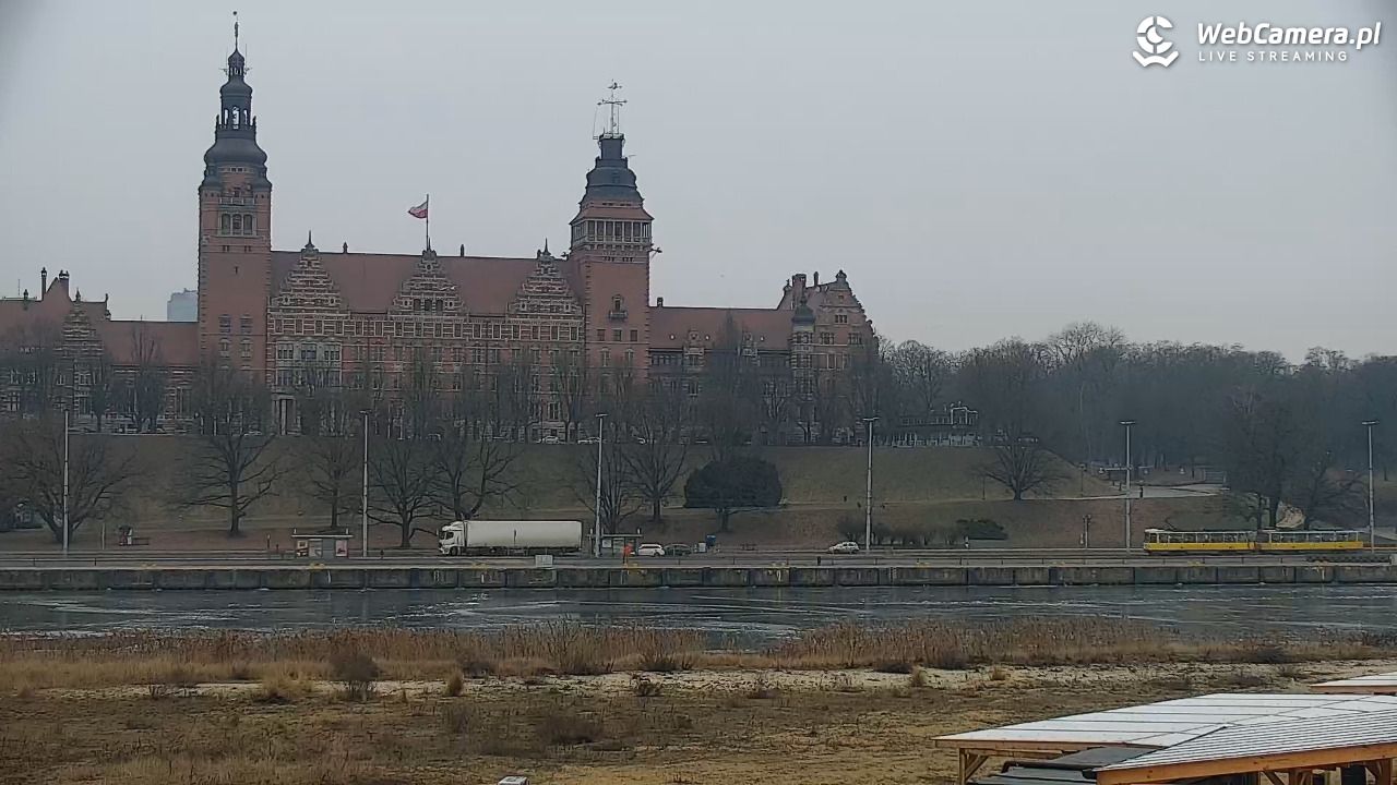 Widok na Bulwary Szczecińskie - 25 styczeń 2026, 08:57