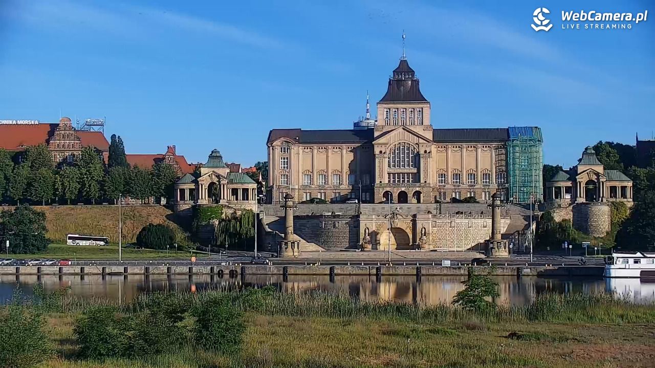 Widok na Bulwary Szczecińskie - 17 czerwiec 2026, 06:22