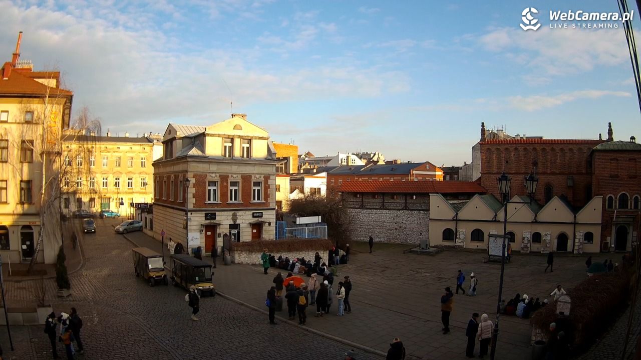 Kraków - widok na Synagogę - 18 luty 2025, 15:50