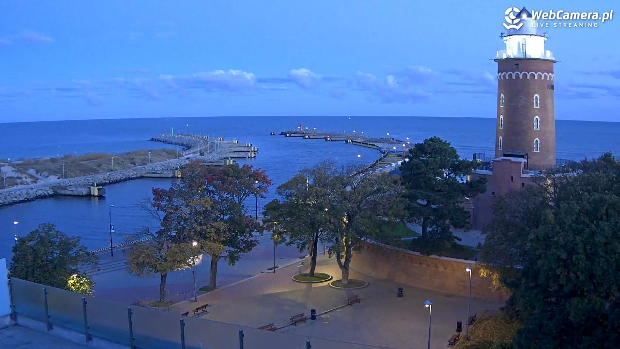 Kołobrzeg - widok na Latarnię Morską NOWOŚĆ - 19 październik 2025, 07:12