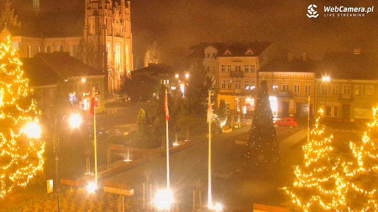 Turek - widok na rynek - 07 grudzień 2025, 22:09