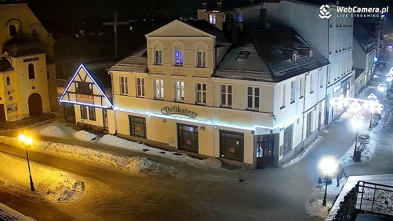 Wejherowo - widok na rynek - 19 styczeń 2026, 21:04