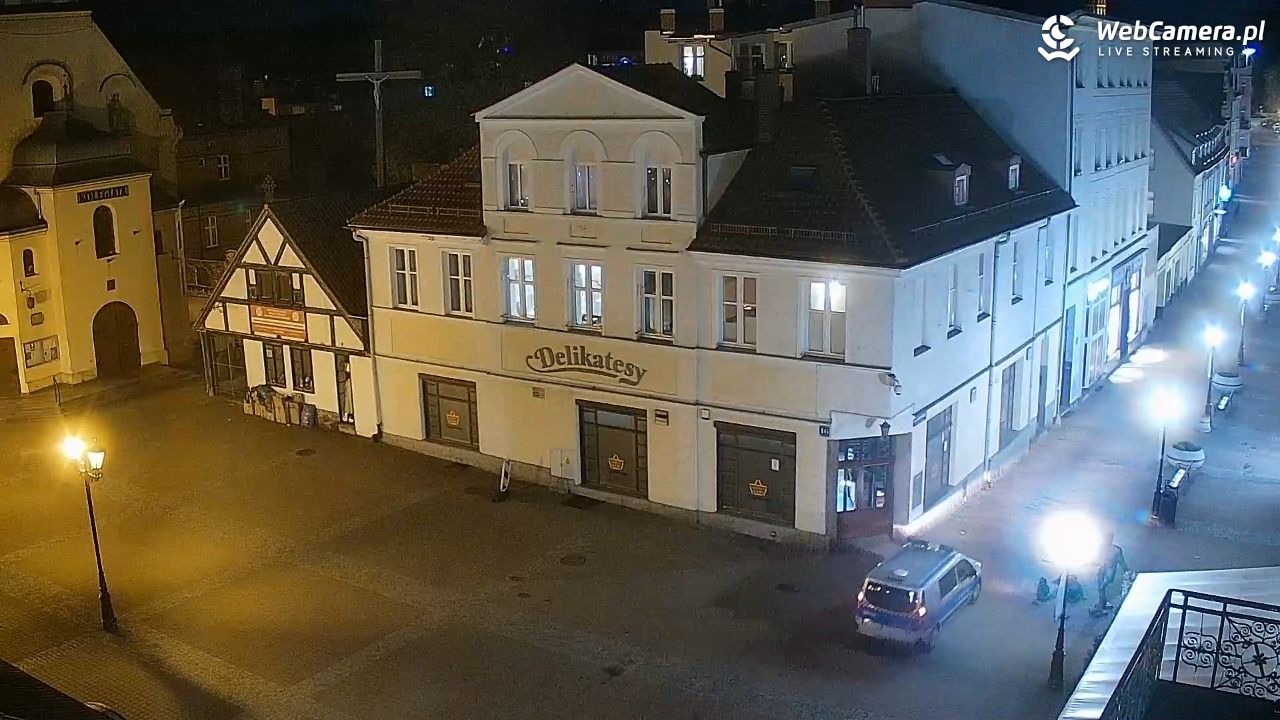 Wejherowo - widok na rynek - 26 kwiecień 2026, 21:45