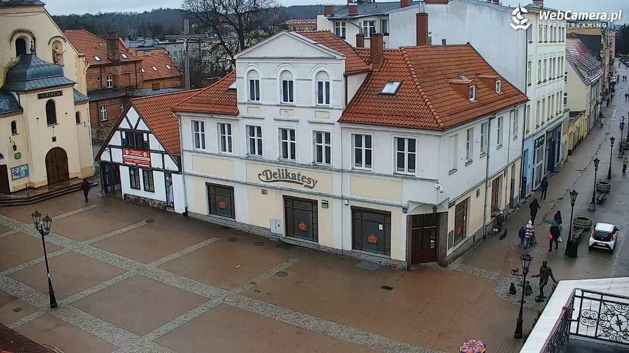 Wejherowo - widok na rynek - 16 marzec 2026, 12:07