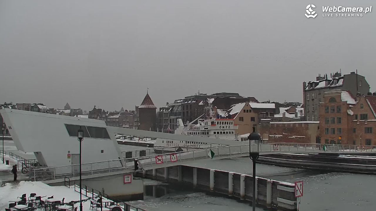 Gdańsk - widok na Motławę - 16 styczeń 2026, 08:42